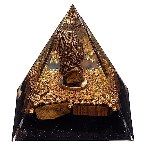 FENGSHUI-CAISHEN Mini Jesus Figurine in Healing Crystal Orgone Pyramid - Obsidian Tiger's Eye FENGSHUI-CAISHENAu supplements