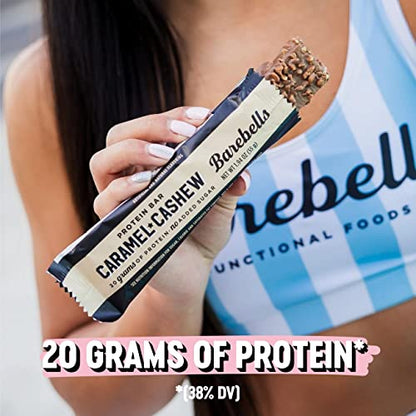Barebells Protein Bars Caramel Cashew - 12 Count, 1.9oz Bars with 20g of High Protein BAREBELLSUS supplements
