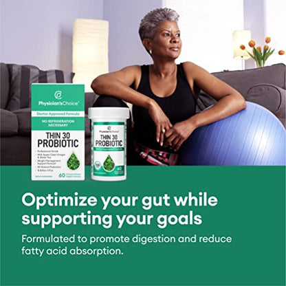 Physician's CHOICE Probiotics for Weight Management & Bloating - 6 Probiotic Strains Physician's CHOICEUS supplements