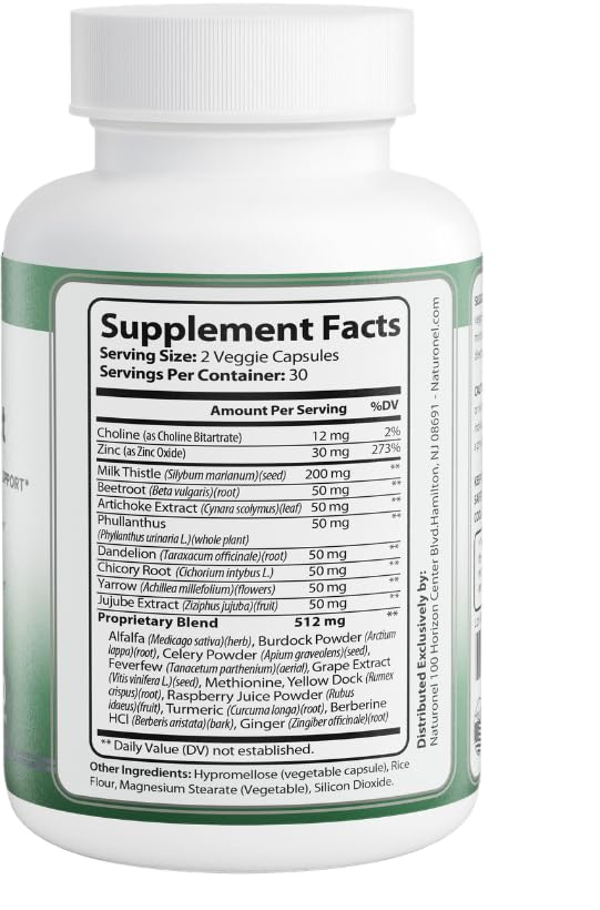 Naturonel Liver Protect – Liver Cleanse Detox & Repair | Liver Detox with Milk Thistle, Beetroot, Artichoke, Dandelion, Chicory, Yarrow, Jujube & Herbal Detox Blend | Made in USA, GMP Certified (1) NaturonelAu supplements