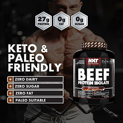 NXT Nutrition Beef Protein Isolate Powder - Protein Powder High in Natural Amino Acids NXT NutritionUS supplements
