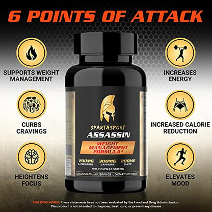 Spartasport Assassin Weight Management Formula - Weight Loss Pills for Women Men SpartasportUS supplements