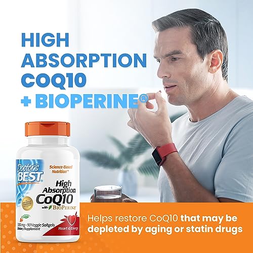 Doctor's Best High Absorption CoQ10 with BioPerine, Heart Health & Energy Production Doctor's BESTUS supplements