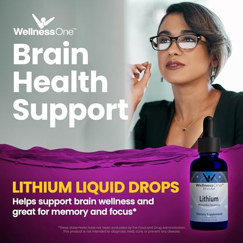 WellnessOne Liquid Lithium Supplements - Ionic Lithium Supplement Liquid WellnessOneUS supplements