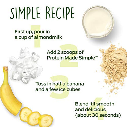 Vega Protein Made Simple, Dark Chocolate - Stevia Free Vegan Protein Powder VegaUS supplements