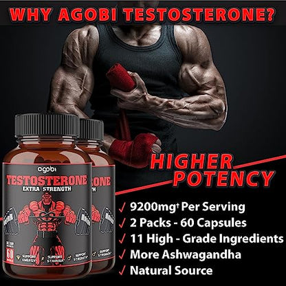agobi Herbal Test Support for Male Supplement - Support Efficiency, Speed, Strength agobiUS supplements