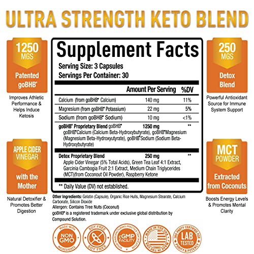 Premium Keto Pills + Apple Cider Vinegar Capsules with Mother - Utilize Fat Purely OptimalAu supplements