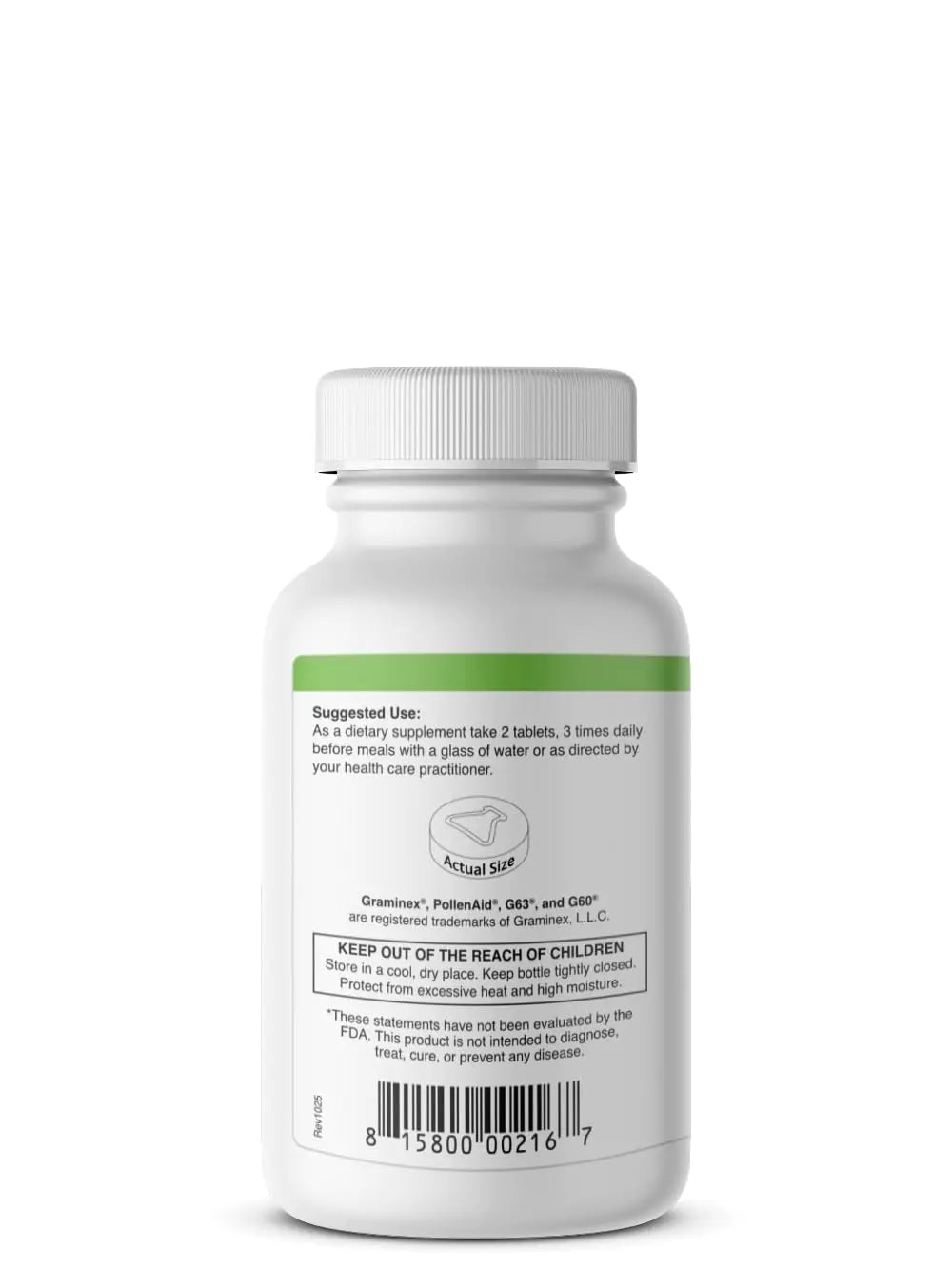 Graminex PollenAid Prostate Supplement: All Natural Prostate Support for Bladder Control & Urinary Tract Health, Rye Pollen Extract Made in USA, 90 Tablets GraminexAu supplements
