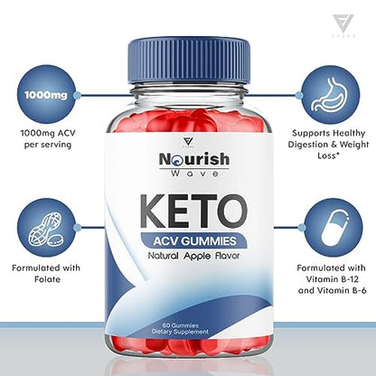 Nourish Wave Keto ACV Gummies Advanced Weight Loss Ketogenic AVC Apple Cider FyvusUS supplements