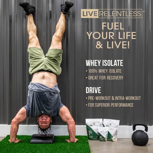 Live Relentless by Tim Kennedy, Drive Pre-Workout, Merica's Strawlemon, 30 Servings Live RelentlessAu supplements