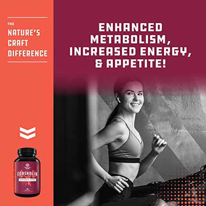 Pure Forskolin Extract for Weight Loss Supplement Powerful Antioxidant - Maximum Strength Natures CraftUS supplements