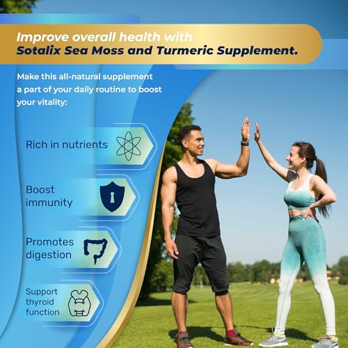Sotalix Sea Moss Capsule 10100mg with Ashwagandha, Burdock Root, Bladderwrack SOTALIX SUPPLEMENTAu supplements