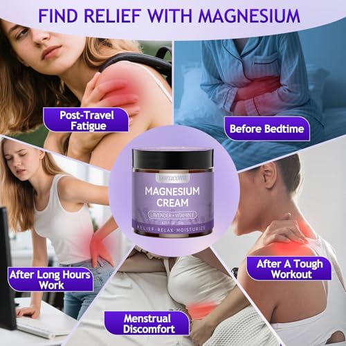Doracome Magnesium Moisturizing Cream for Muscle Relief, Sleep Support and Stress Relief, Fast-Absorbing Formula,Skin Friendly,Lightly Scented-SJX DoracomeAu supplements