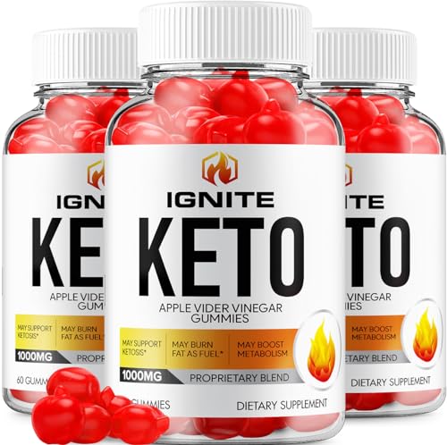 (3 Pack) Ignite Keto ACV Gummies - Official - Keto Ignite ACV Advanced Formula Plus RillvoAu supplements