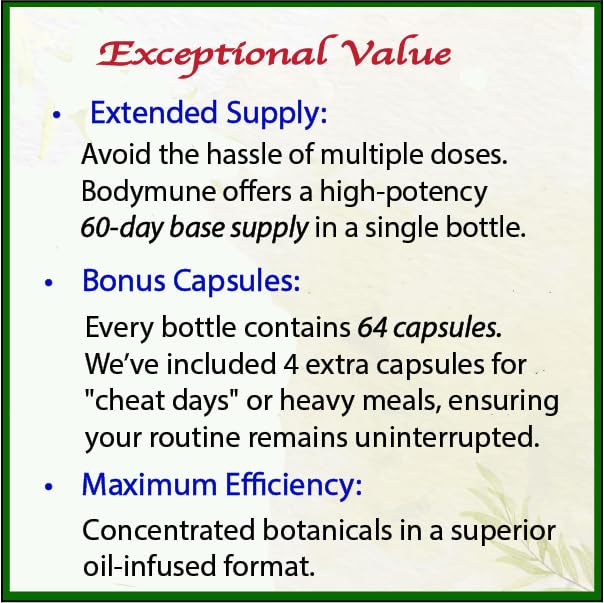 Bodymune USDA Organic Blood Sugar Blend | Supports Healthy Metabolism* | with Bitter Melon, Moringa, Aloe Vera, Nopal, Papaya Extracts & More | 60-Day Supply | Vegan & Non-GMO | USA-Made BodymuneAu supplements