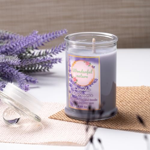 Wonderfulnature Lavender de Provence Pure Essential Oil Scented Candle, Aromatherapy WONDERFUL NATUREAu supplements
