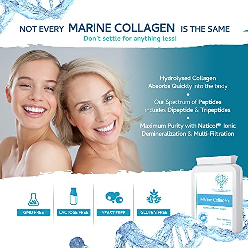 Marine Collagen 600mg 60 Capsules - Highly Bioavailable Naticol® Type 1 swiss bioenergeticsAu supplements
