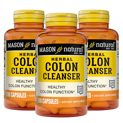 MASON NATURAL Colon Herbal Cleanser, Dietary Supplement Supports Digestive Health MASON NATURALUS supplements