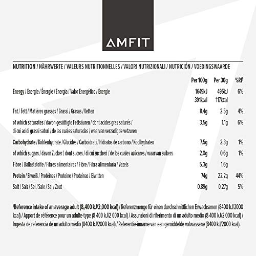 Amazon Brand - Amfit Nutrition Whey Protein Powder, Chocolate Flavour, 33 Servings, 1 kg Amfit NutritionAu supplements