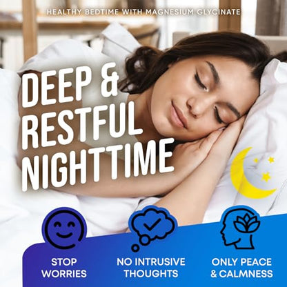 Magnesium Glycinate 500MG - Magnesium for Sleep - High Absorption Chelated Magnesiu JOYLI NutritionUS supplements
