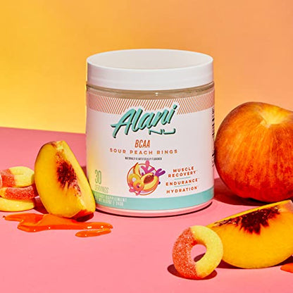 Alani Nu Island Crush Pre Workout and BCAA Sour Peach Rings Post Workout Powder Alani NuUS supplements