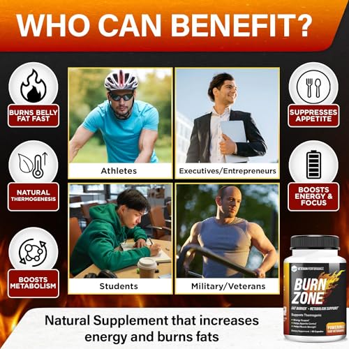 Veteran Performance Burn Zone Thermogenic Fat Burner – Metabolism Booster Appetite Veteran PerformanceUS supplements