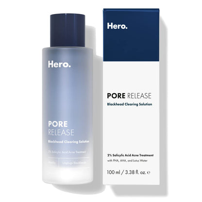 Hero Cosmetics Pore Release Blackhead Clearing Solution - Exfoliating Toner Featuring BHA HERO COSMETICSUS supplements
