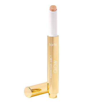 tarte maracuja juicy glow highlight – Highlighter with Vitamin E to Hydrate, Blur appearance for a Smooth Buildable & Luminous Radiant Finish, Vegan & Cruelty-Free, full size, champagne glow tarteAu supplements