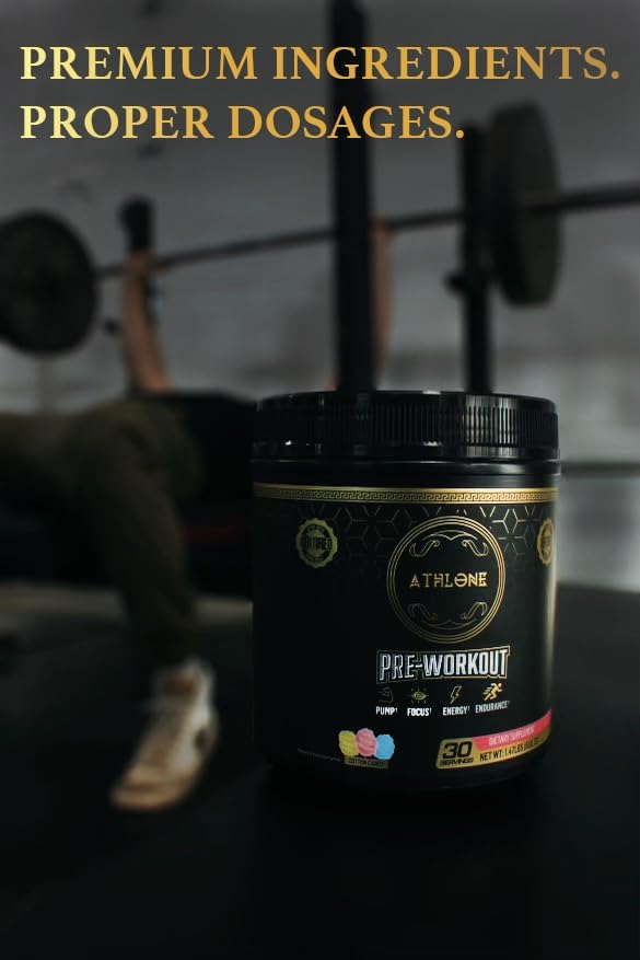 Athlone Pre-Workout Powder Cotton Candy Performance Blend- Supplement - Energy AthloneAu supplements