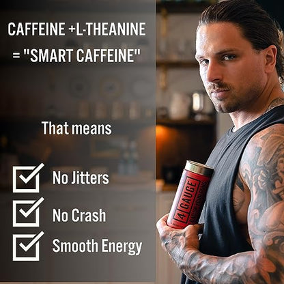 4 Gauge Natural Preworkout Without The Jitters | 30 Servings | Nitric Oxide Booster 4 GaugeUS supplements