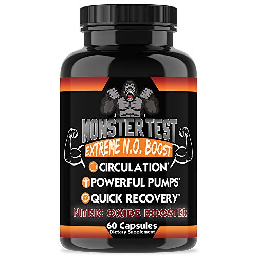 Angry Supplements Monster Test Nitric Oxide Booster Capsules, Extreme N.O Boost Angry SupplementsAu supplements