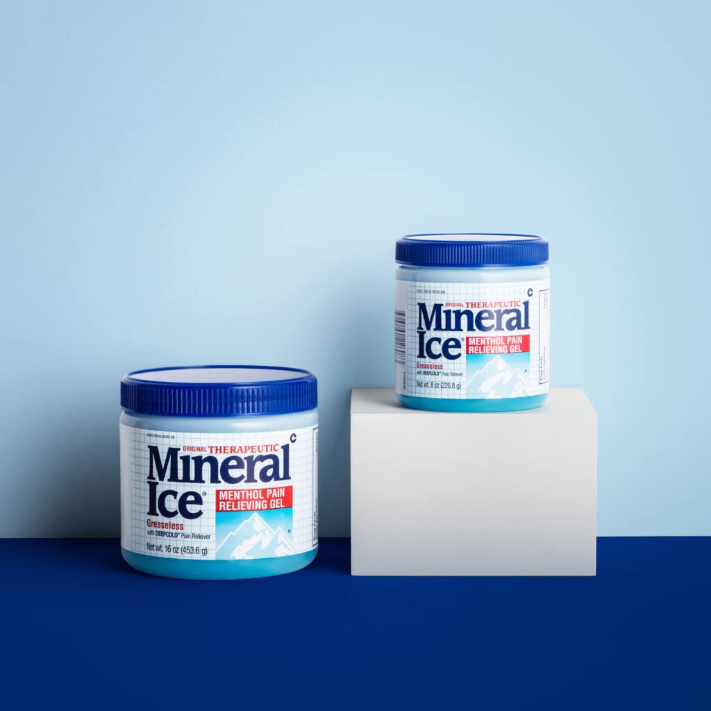 Mineral Ice Pain Relieving Gel - 8 oz, Pack of 4 Mineral IceAu supplements