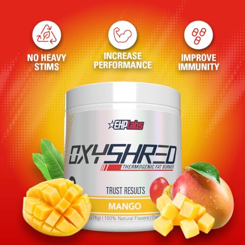 EHP Labs OxyShred Thermogenic Pre Workout Powder & Shredding Supplement - Clinically EHP LabsAu supplements