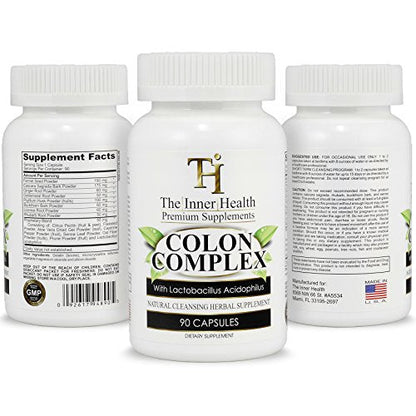 The Inner Health Colon & Gut Cleanse Detox Formula - Supporting Gut Health, Purification The Inner HealthUS supplements