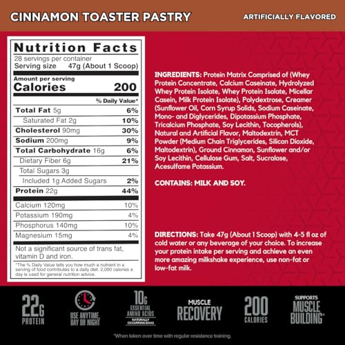BSN SYNTHA-6 Whey Protein Powder with Micellar Casein, Milk Isolate, Cinnamon Toaster BSNUS supplements