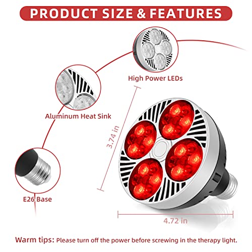 Red Light Therapy Lamp 24 LED Used for Red Light for Body and Face 660nm Red and 850nm Msupps.comAu supplements