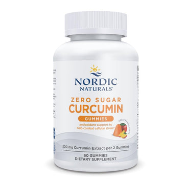 Nordic Naturals Zero Sugar Curcumin Gummies, Mango - 60 Gummies - 200 mg Optimized Curcumin Extract - Great Taste - Antioxidant Support, Healthy Metabolic Balance - Non-GMO, Vegan - 30 Servings Nordic NaturalsAu supplements