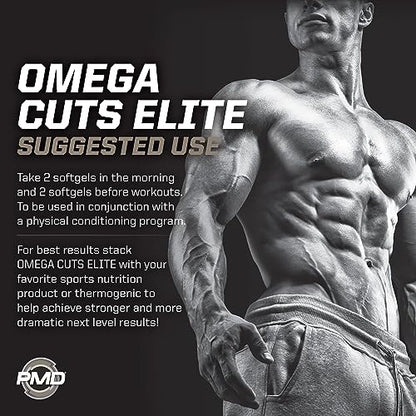 PMD Sports Omega Cuts Elite Fat Loss-Muscle Defining Formula - Omega Fatty Acids PMDUS supplements