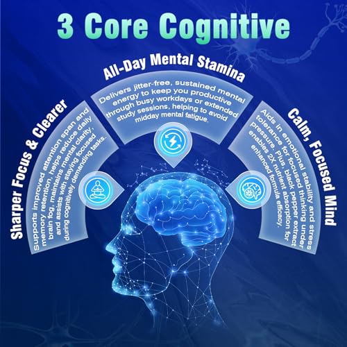 18-in-1 Brain Supplement for Memory and Focus – Nootropic Capsules with Alpha GPC, Bacopa, Ginkgo Biloba, Lion's Mane, Vitamin B6 & B12 | Cognitive Health, Mental Clarity | Vegan, Non-GMO FenolutraAu supplements