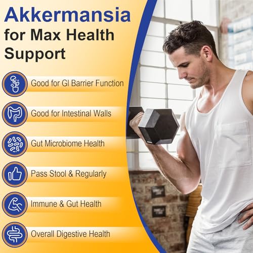 300 Billion AFU Akkermansia Muciniphila - Live Akkermansia Probiotics for Women & Men LifeatlasAu supplements