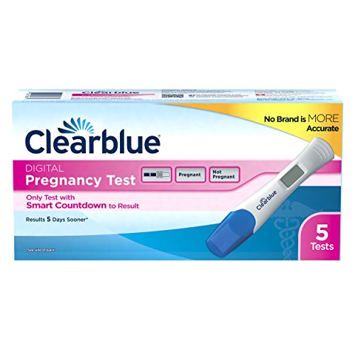 Clearblue Digital Pregnancy Test with Smart Countdown, Multi, 5 count ClearblueUS supplements
