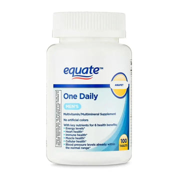 AGILIPET Equate One Daily Men's Multivitamin Multimineral Supplement Tablets, 100 Count Sticker AGILIPETAu supplements