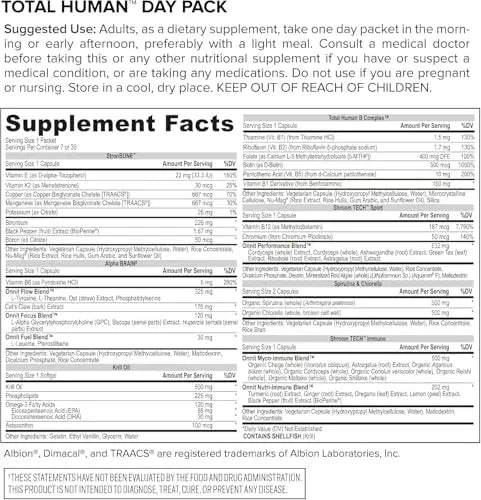 ONNIT Total Human Adult Multivitamin Dietary Supplement Comprehensive Capsule Packs with Day and Night Support ONNITAu supplements