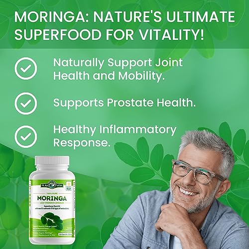 PURA VIDA Moringa Capsules Single Origin Moringa Powder Organic. Moringa Leaf PURA VIDA MORINGAUS supplements