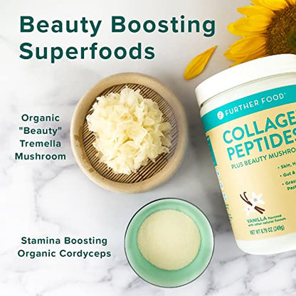 Further Food Best Collagen Peptides Powder Vanilla Flavored Keto Grass-Fed Collagen Further FoodUS supplements