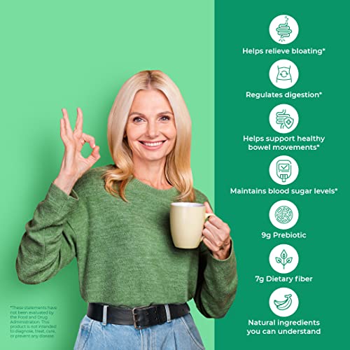 Boost Biome Fiber Supplement Organic Super Greens Powder – Supports Bloating Relief Boost BiomeUS supplements