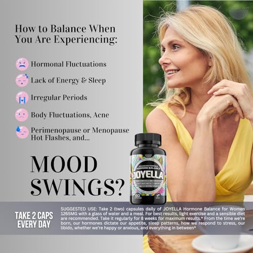 Womens Hormone Balance Supplement for Mood Swings, Hot Flashes Menopause Relief HERBAL HOTUS supplements