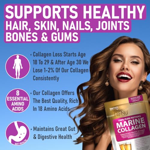 SkinPep® Collagen Re-Nu Liquid Shot Sachet 15-30 Day Supply - The Anti-Ageing Daily Collagen Drink Mix SkinPepAu supplements