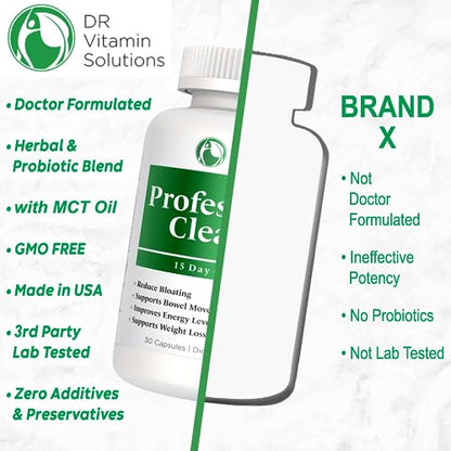 Professional Detox Cleanse for Weight Loss and Belly Fat, 15 Day Colon Cleanse, Body Detox DR VITAMIN SOLUTIONSUS supplements